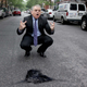 Aides say LaHood could be seen shaking with rage when confronting the pothole.